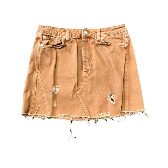 We the free distressed mini skirt size 30 - Picture 1 of 7